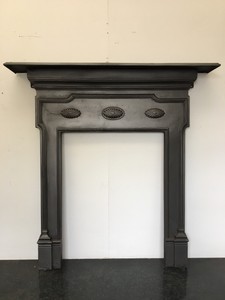 Original Antique Cast Iron Edwardian Fire Surround Fireplace Stove
