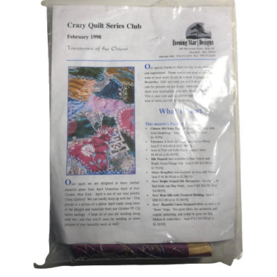 ブロックキルト Crazy Quilt Block Kit Treasures of the Orient Pattern/Fabrics