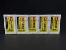 50 Feather Shaving Razor  Blades Stainless Double Edge Original Made in Japan