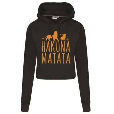 Hakuna Matata NEU Top König der Löwen Witz Damen Ernte Hoodie