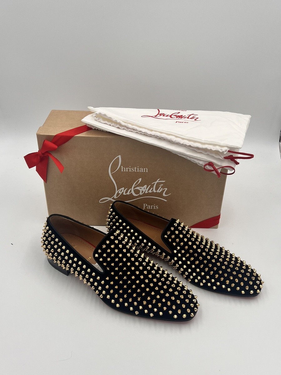 Christian Louboutin Mens Dandelion Gold Spike NIB size 44 | eBay Christian Louboutin Mens Dandelion Gold Spike NIB size 44 | eBay