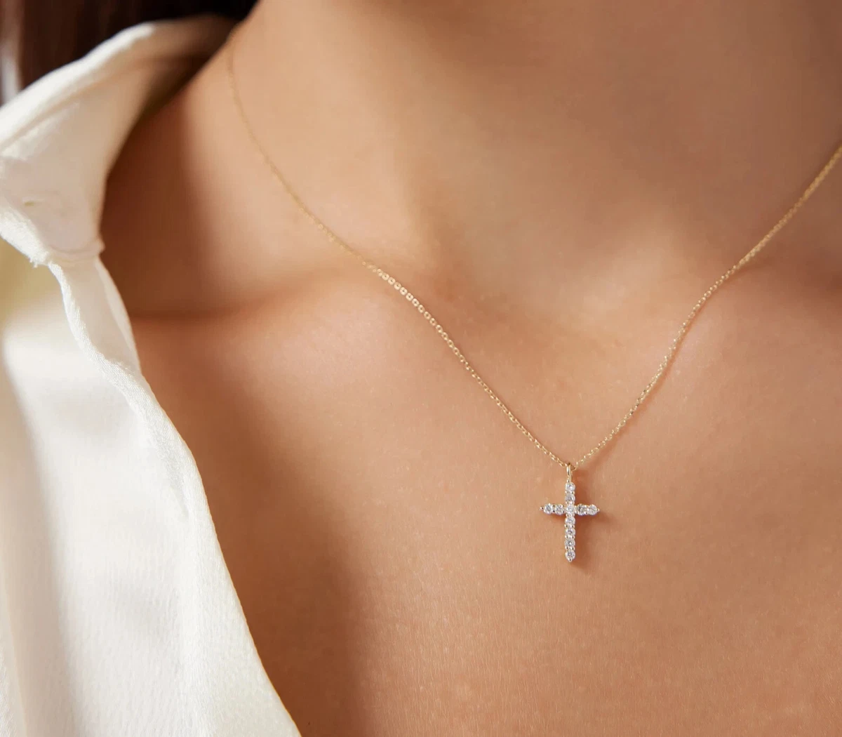 Women's Cross Pendant | Diamonds Cross Pendant | Everett Jewelry – Everett  Jewelry