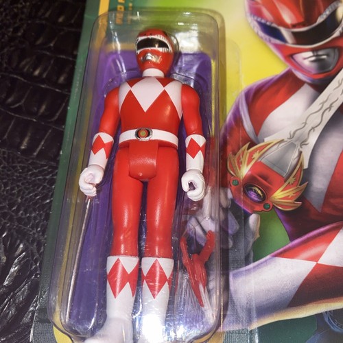 Super 7 Reaction MMPR Mighty Morphin Power Rangers RED RANGER 3.75" Figure - NEW - Picture 2 of 3