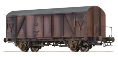 BRAWA 48808 Gedeckter Güterwagen Bauart Gms54 gealtert, DB, sehr selten, NEUWARE
