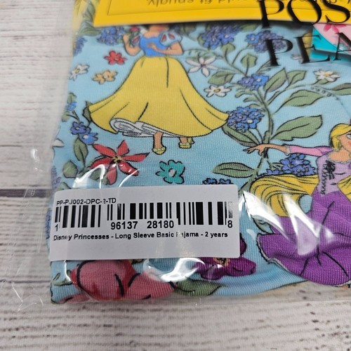NWT Posh Peanut Disney Princess Long Sleeve Pajama Set size 2T - Picture 3 of 4