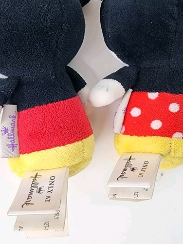 Juego de peluche Hallmark Itty Bittys Disney Minnie y Mickey Mouse - Imagen 8 de 9