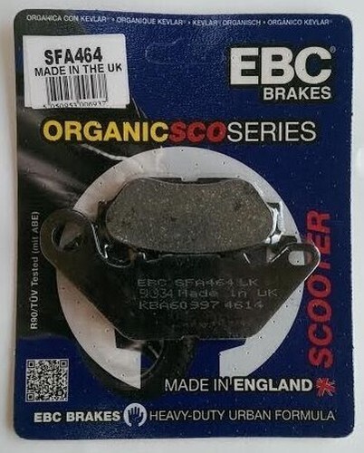 EBC Organic FRONT Disc Brake Pads (1 Set) Fits MBK XC125 WAAP (2008 to 2010) - Picture 2 of 6