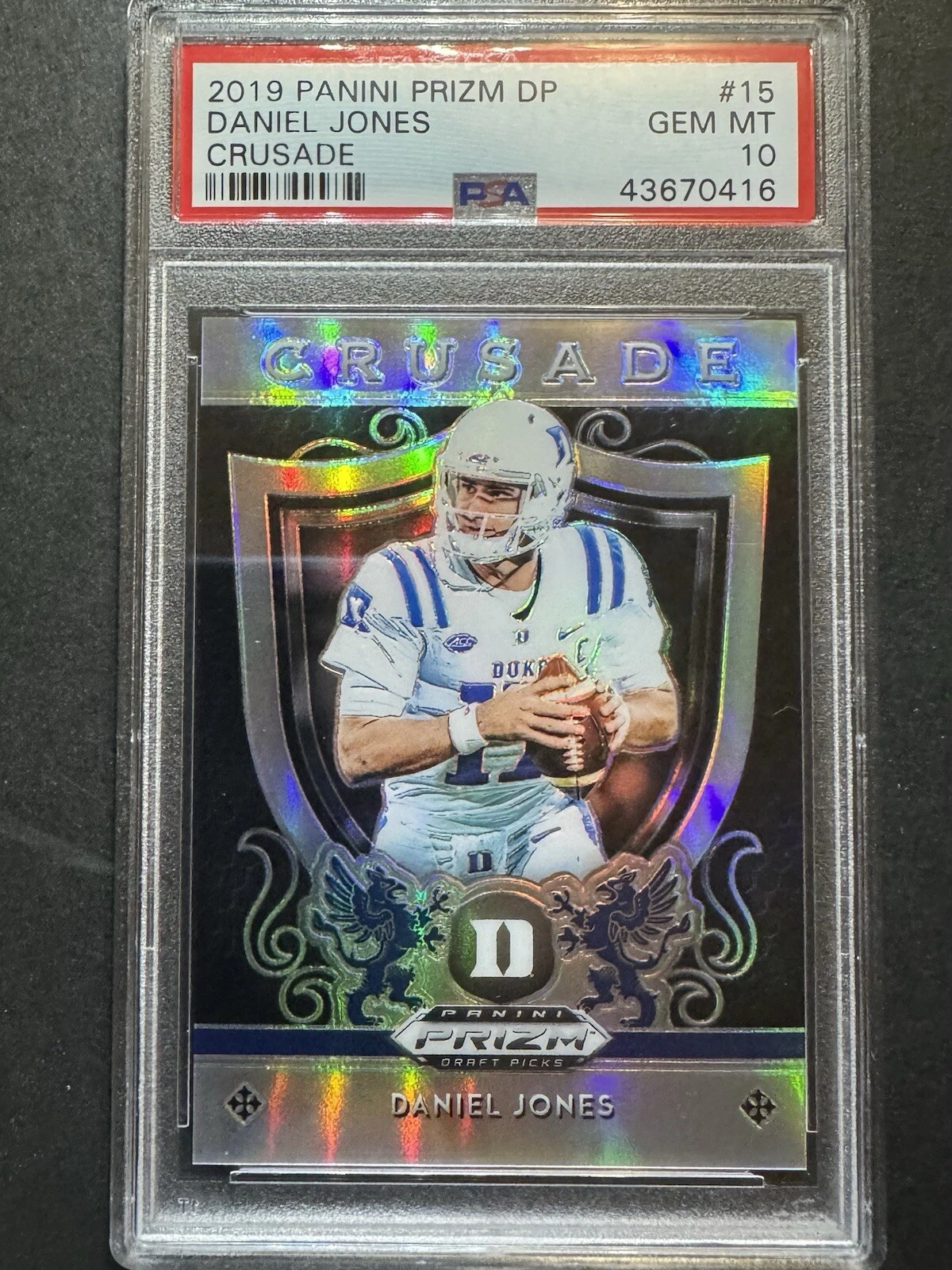 Daniel Jones Panini Prizm Draft Picks Crusade #15 Base