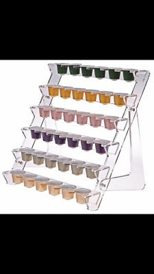 Modern Clear Acrylic 36 Nespresso Capsule Rack