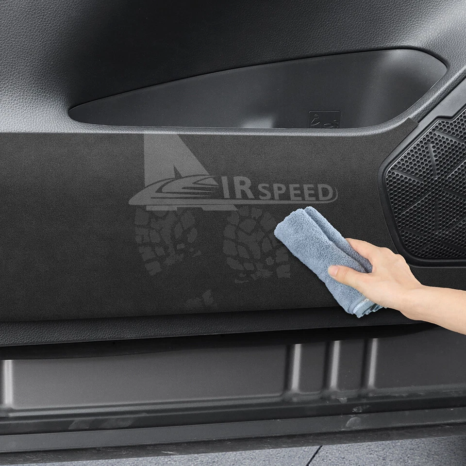 For Toyota RAV4 2019-2025 Car Door Anti-Kick Pad Stickers Trim Suede Black 4Pcs - Imagem 4 de 4