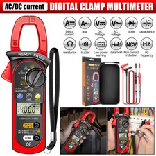 Digital Clamp Meter AC/DC Current Voltage Multimeter Temp Volt Amp Tester UK