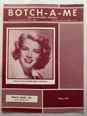 Vintage Sheet Music: Botch-A-Me (Ba-Ba-Baciami Piccina), copyright 1952