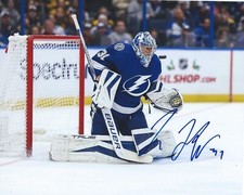 Jonas Johansson Signed 8x10 Photo Tampa Bay Lightning Autographed COA