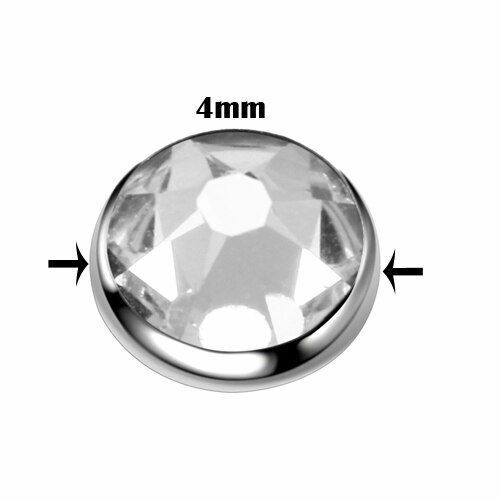 G23 Titanium Dermal Anchor Crystal Top Piercings Micro Dermal Women Body Jewelry - Picture 11 of 20