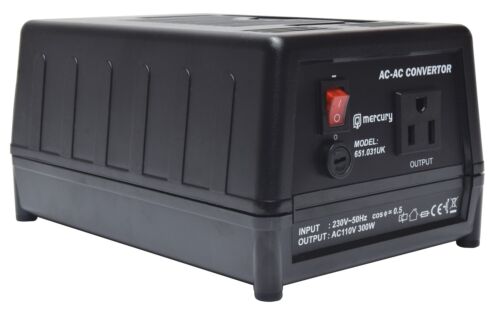 Convertidor de voltaje reductor de 300 W del Reino Unido a EE. UU. / Transformador 230 V a 110 V adaptador de EE. UU. - Imagen 3 de 3