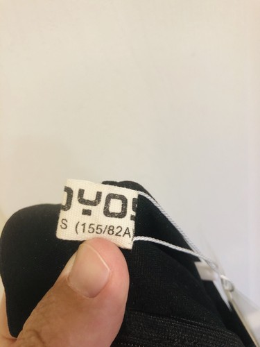 Abito donna HOYOSO nuovo con etichetta dritto nero giallo tg. Cerniere a fessura Small S (155/82A) - Foto 4 di 12