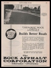 1926 Congers Georgia Photo Rock Asphalt Corporation Cherokee Alabama Print Ad