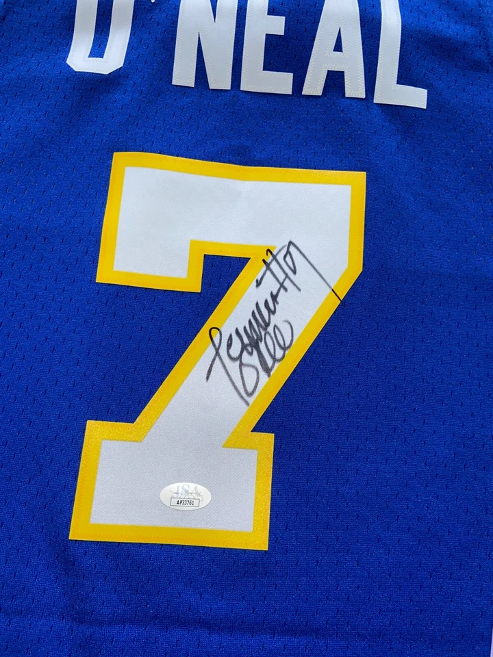 JERMAINE O'NEAL SIGNED INDIANA PACERS SWINGMAN NBA JERSEY MITCHELL NESS JSA ! - Image 2 of 3