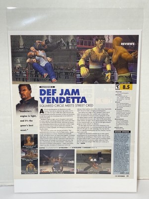 Def Jam Vendetta PS2 GameCube Video Game Magazine Review Page 2004
