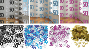 50th Birthday Party Decorations Hanging String Confetti Ceiling