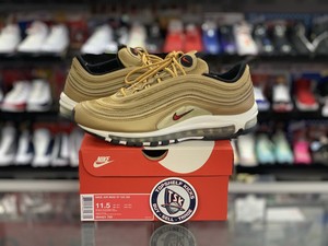 Nike Air Max 97 OG QS Gold Metallic Size 11.5 Used Authentic Trainer Retro  | eBay