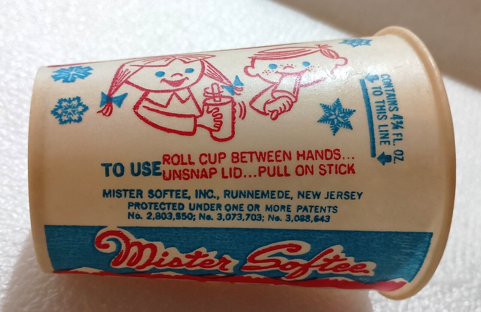 1 Vtg Mister Mr Softee Ice Cream Chilleroo Cup NOS New 1950s | eBay