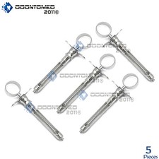 5 Dental Anesthetic Syringe Self-Aspirating 1.8CC-Dental Instruments