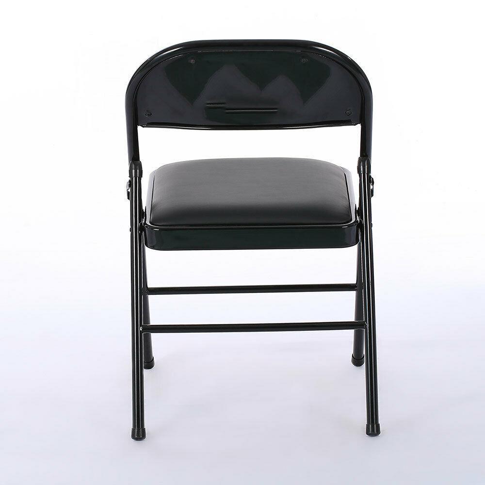 Walmart Mainstays Steel Black Folding Chair 4Pcs Black Folding