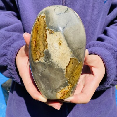 2.7LB 1238g Natural Ocean Stone Free Form Mineral Crystal Healing