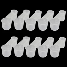 10pcs Pet Bird Feeder Drinker Cup Water Bottle Chicken Poultry Dove Pigeon Quail
