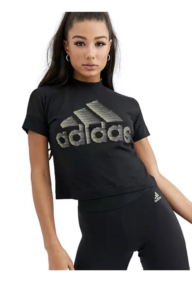 Adidas cropped hotsell t shirt