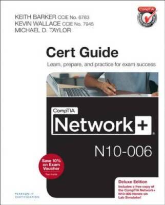 CompTIA Network N10-006 Cert Guide, Deluxe Edition - Hardcover - GOOD