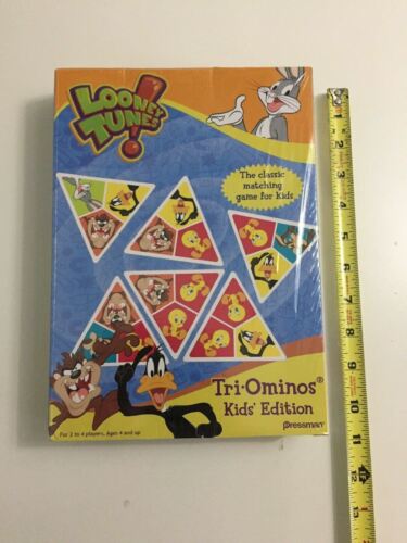 NIP Sealed Looney Tunes Triominos for Kids Tile Game by Pressman Childrens Tile - Picture 3 of 12