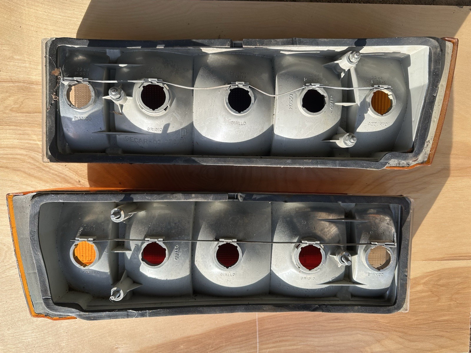Maserati Biturbo Tail Lamp Pair Used 03.769.00 03.770.00