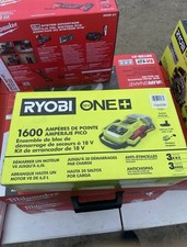 RYOBI ONE 18V Cordless 1600A Jump Starter with 2.0 Ah Battery and Charger P7110