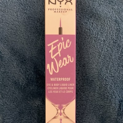 NYX Epic Wear Waterproof Liquid Eyeliner Eye & Body Liner Purple Shade