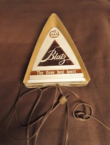 (VTG) 1970 blatz beer Light Up Back Bar sign Man Cave Game Room Milwaukee Rare