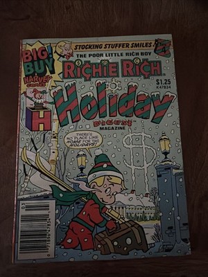 Richie Rich Holiday Digest Magazine #4 (Harvey March 1988 )