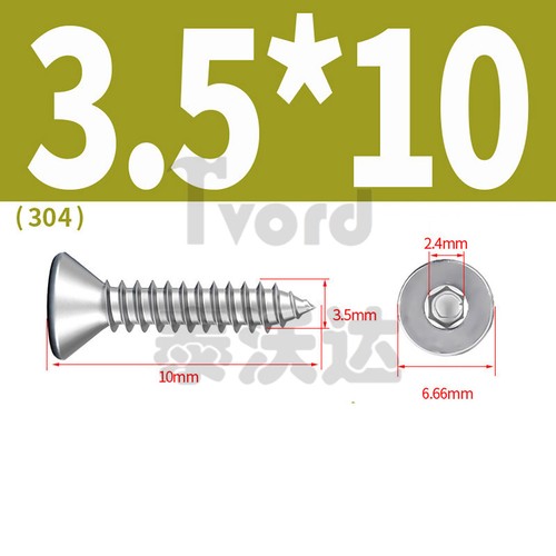 Professional Wood Screw M2-M6 Countersunk Woodscrew Screws A2 Stainless Steel - Picture 23 of 67