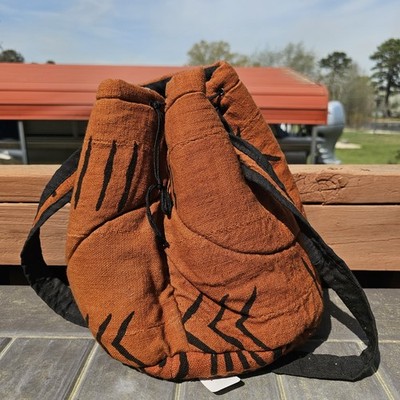 African- Mud Cloth- Hobo Shoulder/ Crossbody Bag- Mali- New- b