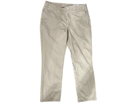 Bonobos Straight Fit Khaki Pants Men s 33x30 Beige 100% Cotton