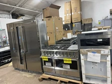 Hestan Kitchen Set 48" DF range Refrigertator and Wine columns Drawer Microwave