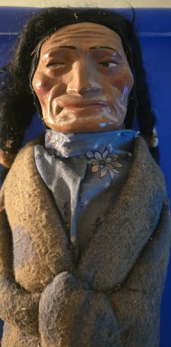 Vintage Skookum 14" Handcrafted Doll Native American Figure Authentic Clothing