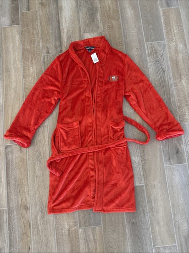 San FRANCISCO 49ERS NFL Silk Touch NORTHWEST Bath Robe Men's L/XL NEW BOXED