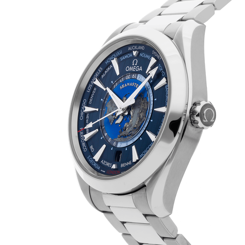 Omega Seamaster Turquoise Terra 150M Gmt Worldtimer Montre Auto - Photo 2 sur 6