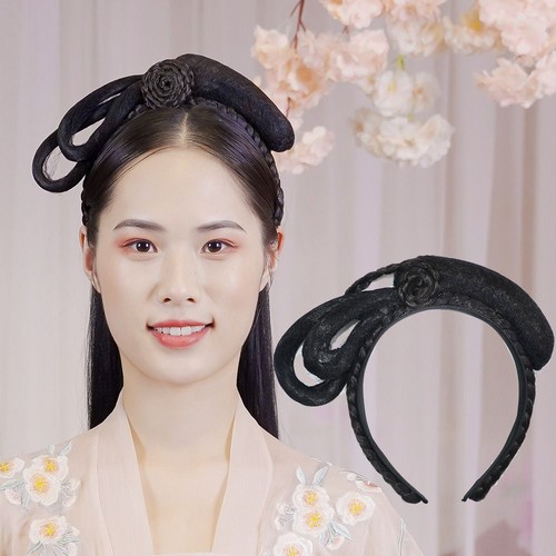 Antique Princess Hair Band Hanfu Hair Chignon Hanfu Cosplay Wig Fairy Wig - Picture 10 of 12