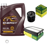 Mann Inspektionspaket Filterset 5L Mannol Energy 5W-30 FüR Hyundai I30 1.4