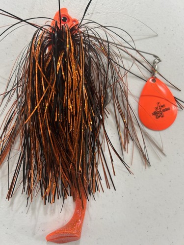 Leurre De Pêche Spinner Vintage Pour Musky / Muskie - Longueur 6 Pouces, Bucktail, état Occasion
