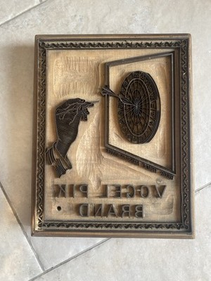 Großer Kupfer und Holz Stoff Bolzen Stempel Druckblock