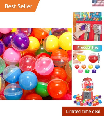 #ad Transparent Plastic Capsules 140pcs for Creative Uses in 7 Bright Colors $44.99